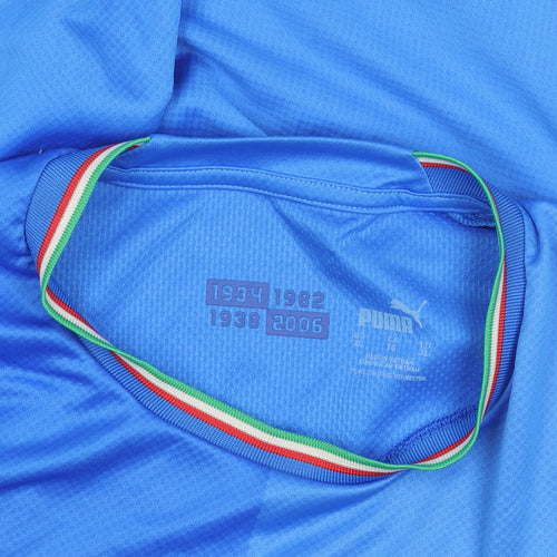 Puma Men's Blue Italia Football Jersey Size L