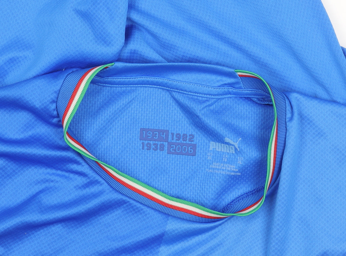 Puma Men's Blue Italia Football Jersey Size L