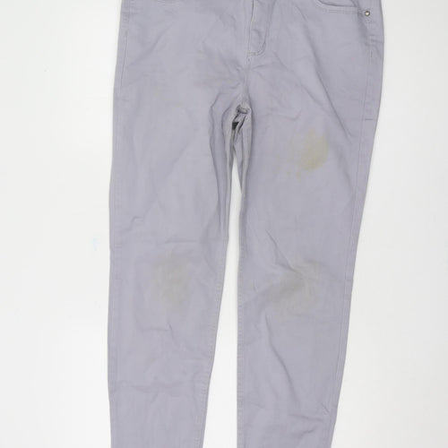 Bandolino Women's Grey Straight Trousers Size 18
