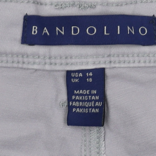 Bandolino Women's Grey Straight Trousers Size 18