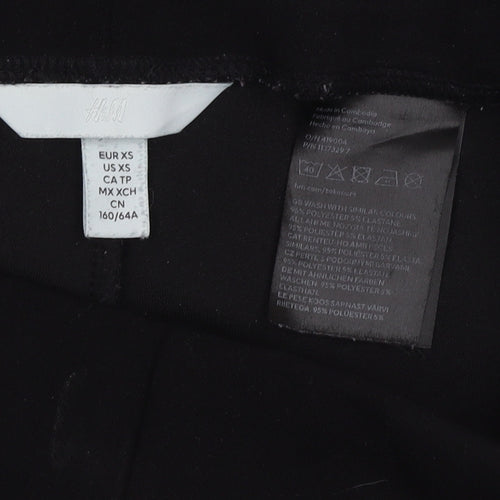 H&M Women's Black Wide-Leg Trousers XS