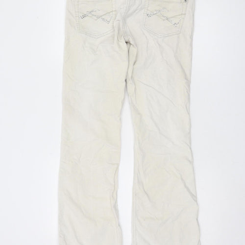 River Island Women’s Ivory Bootcut Trousers - Size 12R