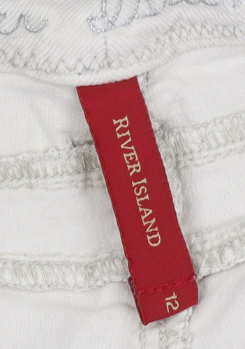 River Island Women’s Ivory Bootcut Trousers - Size 12R