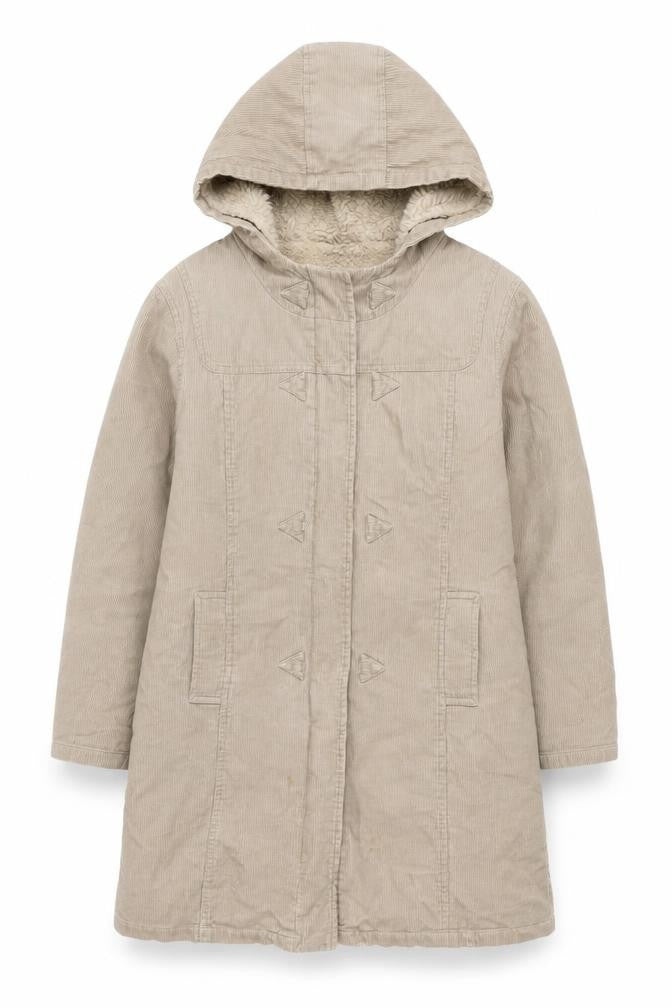 Front view of New Look Women's Beige Parka, size 12