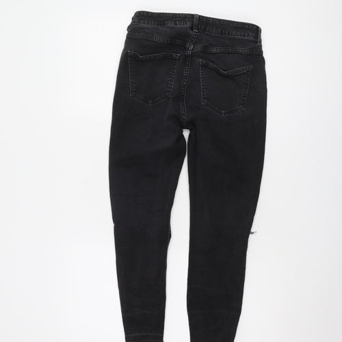 New Look Women's Black Skinny Jeans, Size 10, Distressed