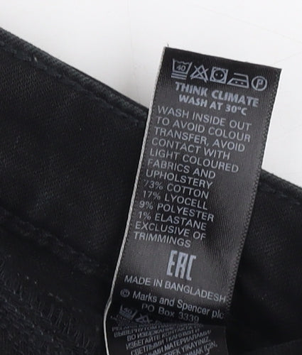 Marks and Spencer Women's Black Skinny Trousers Size 10