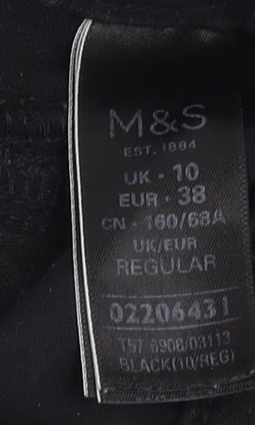 Marks and Spencer Women's Black Skinny Trousers Size 10
