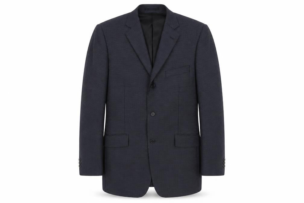Front view of Charlton Gray Men's Blue Blazer 42R Jacket Formal