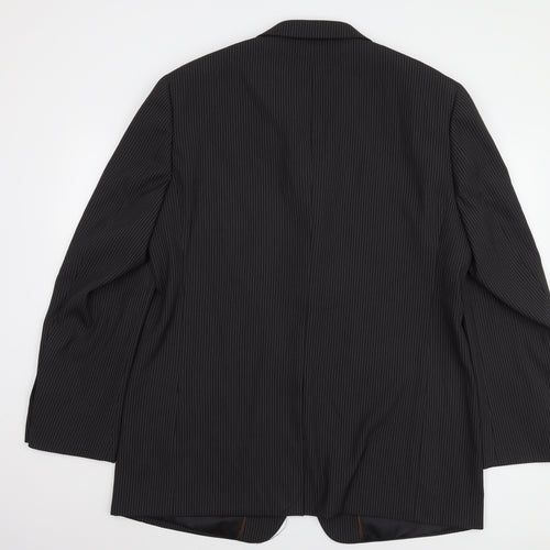 Milan Collection Men's Black Long Suit Jacket 44L