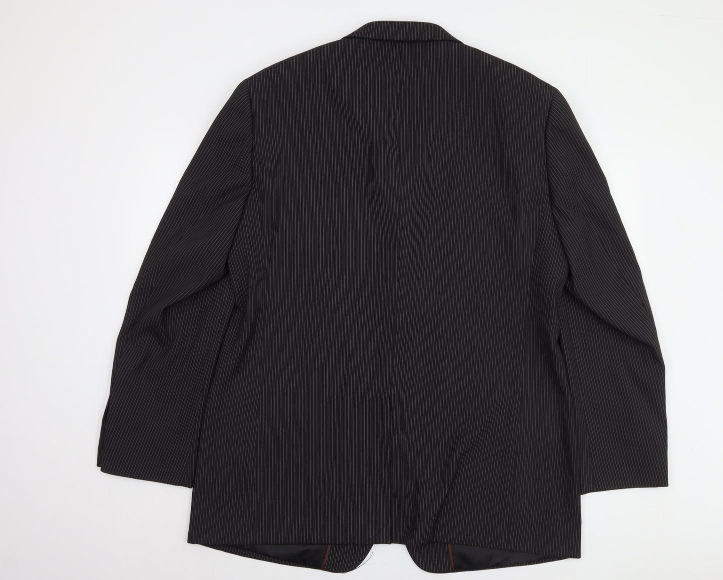 Milan Collection Men's Black Long Suit Jacket 44L