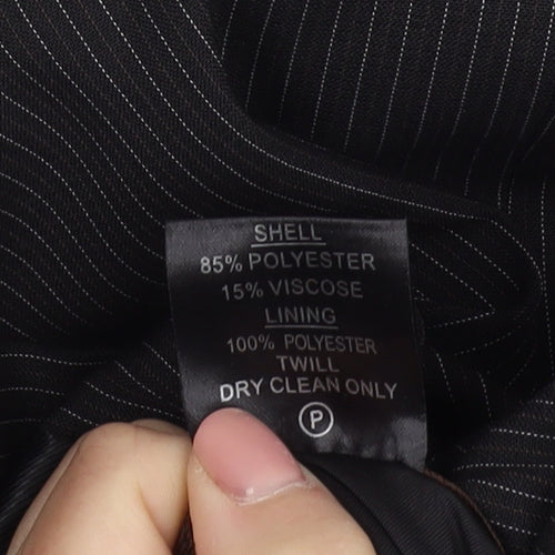 Milan Collection Men's Black Long Suit Jacket 44L