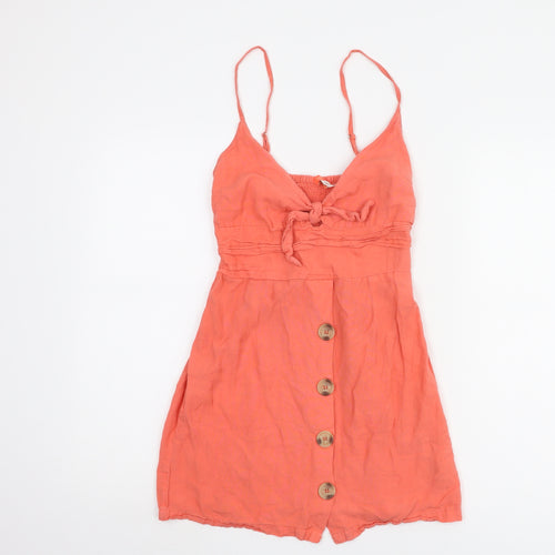 Orange Strappy Dress - New Look Women's S