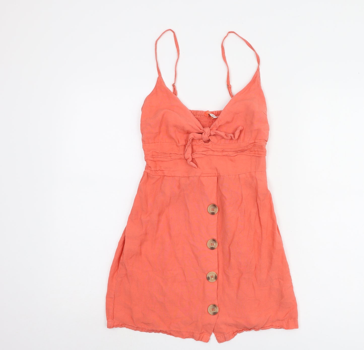 Orange Strappy Dress - New Look Women's S