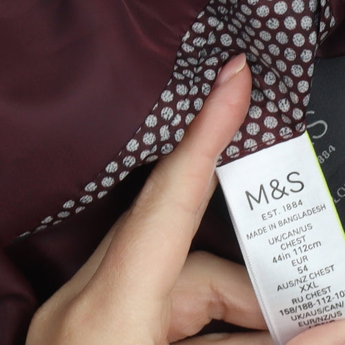 Marks and Spencer Men's Black Suit Jacket 2XL