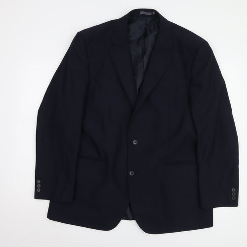 Scott & Taylor Men's Blue Regular Fit Blazer Jacket 44R