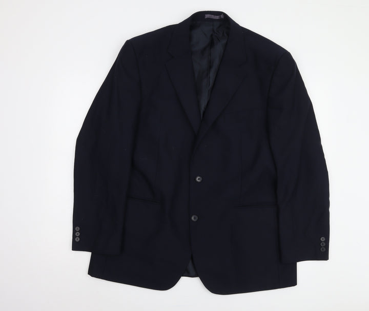 Scott & Taylor Men's Blue Regular Fit Blazer Jacket 44R