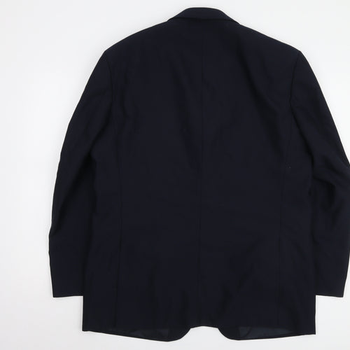 Scott & Taylor Men's Blue Regular Fit Blazer Jacket 44R