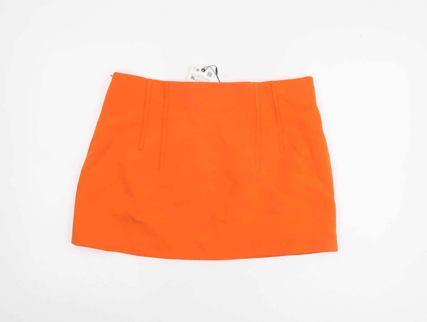 Zara Women's Orange Short Skirt XL