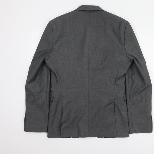 H&M Men's Grey Regular Fit Blazer, Size 36R