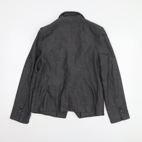 Next Women's Grey Blazer Size 14, Lined Workwear Essential