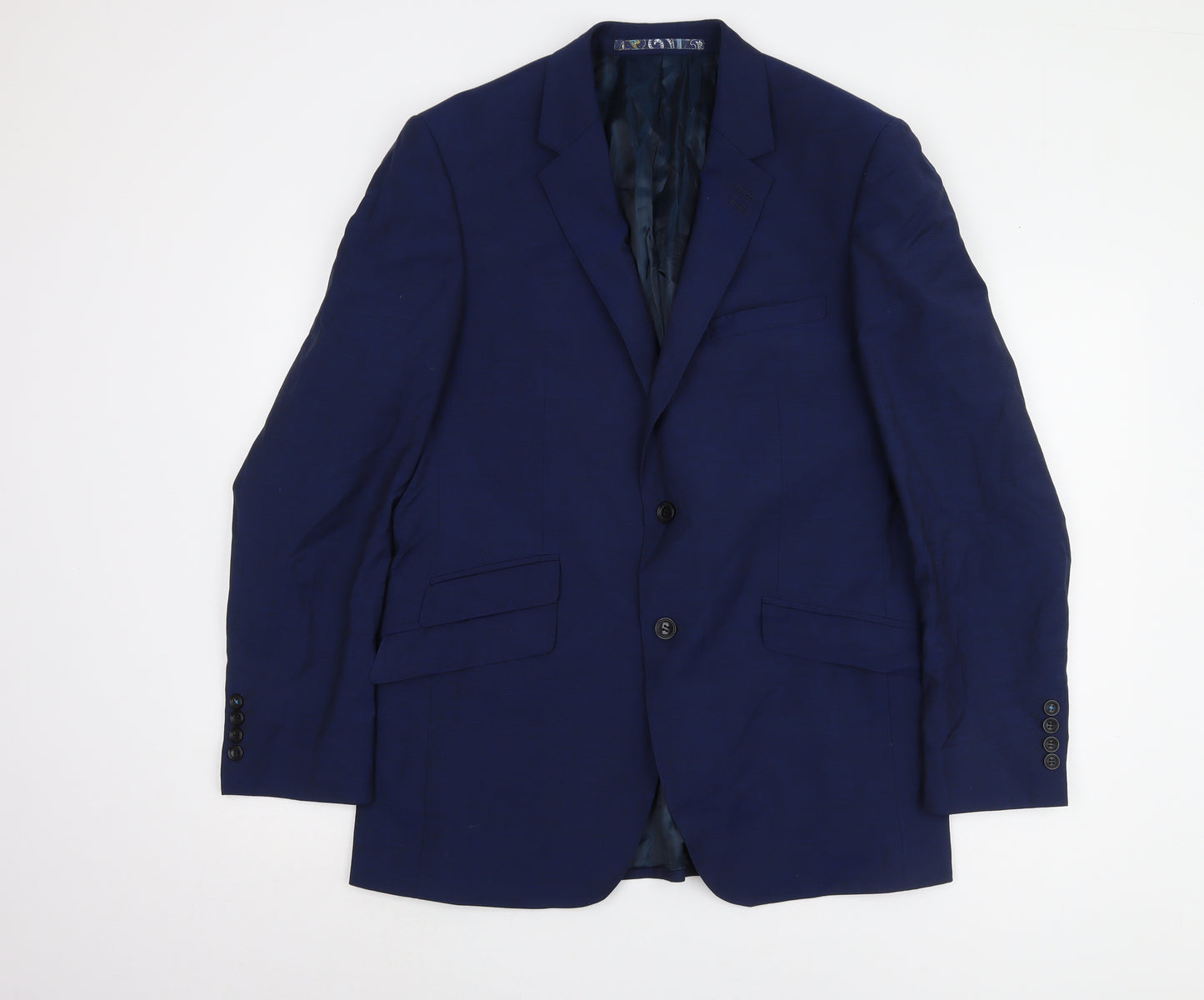 Marks and Spencer Men's Blue Wool Blazer 40