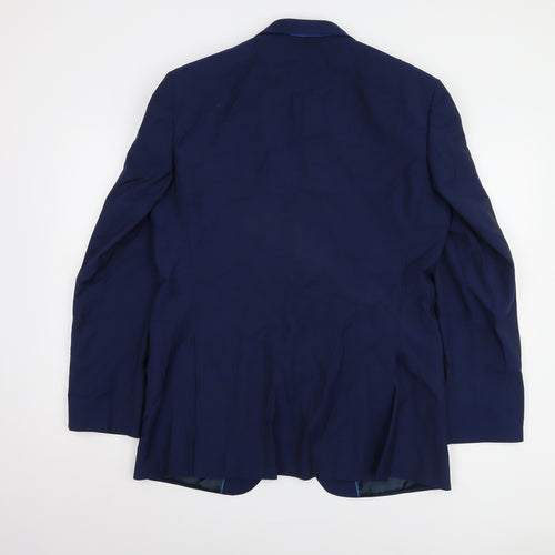 Marks and Spencer Men's Blue Wool Blazer 40
