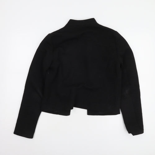 ONLY Women's Black Jacket Size 10 Lined Casual