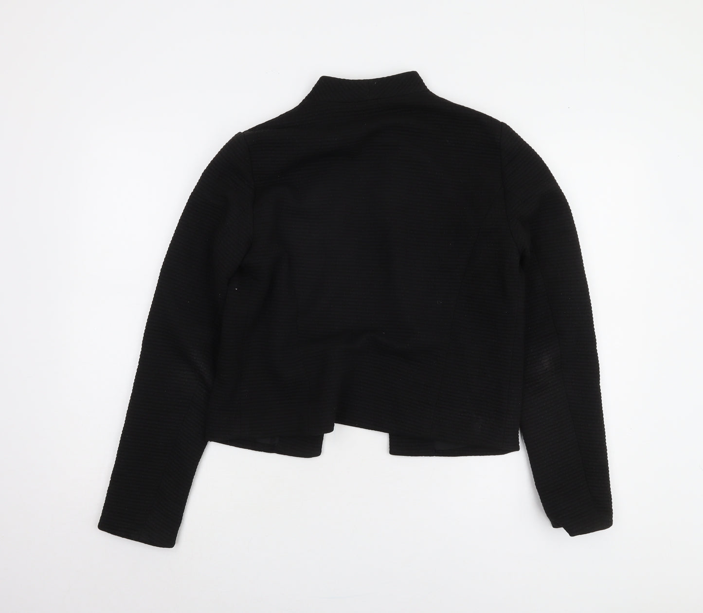 ONLY Women's Black Jacket Size 10 Lined Casual