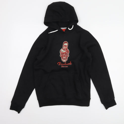 Fenchurch Boys Black Graphic Hoodie 12-13 Years