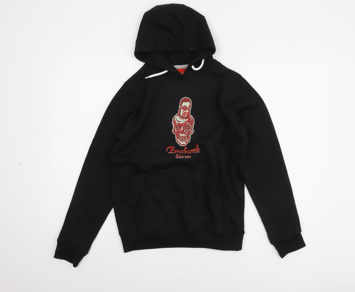 Fenchurch Boys Black Graphic Hoodie 12-13 Years