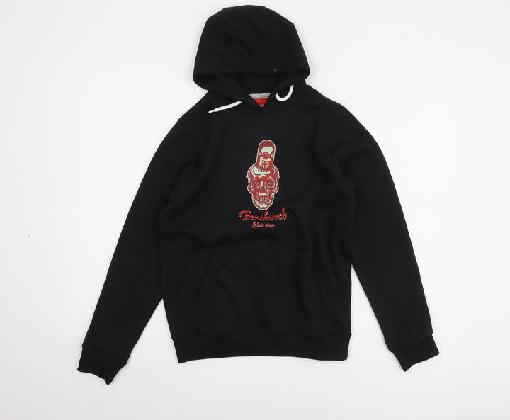 Fenchurch Boys Black Graphic Hoodie 12-13 Years
