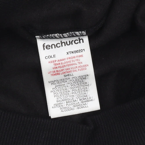 Fenchurch Boys Black Graphic Hoodie 12-13 Years