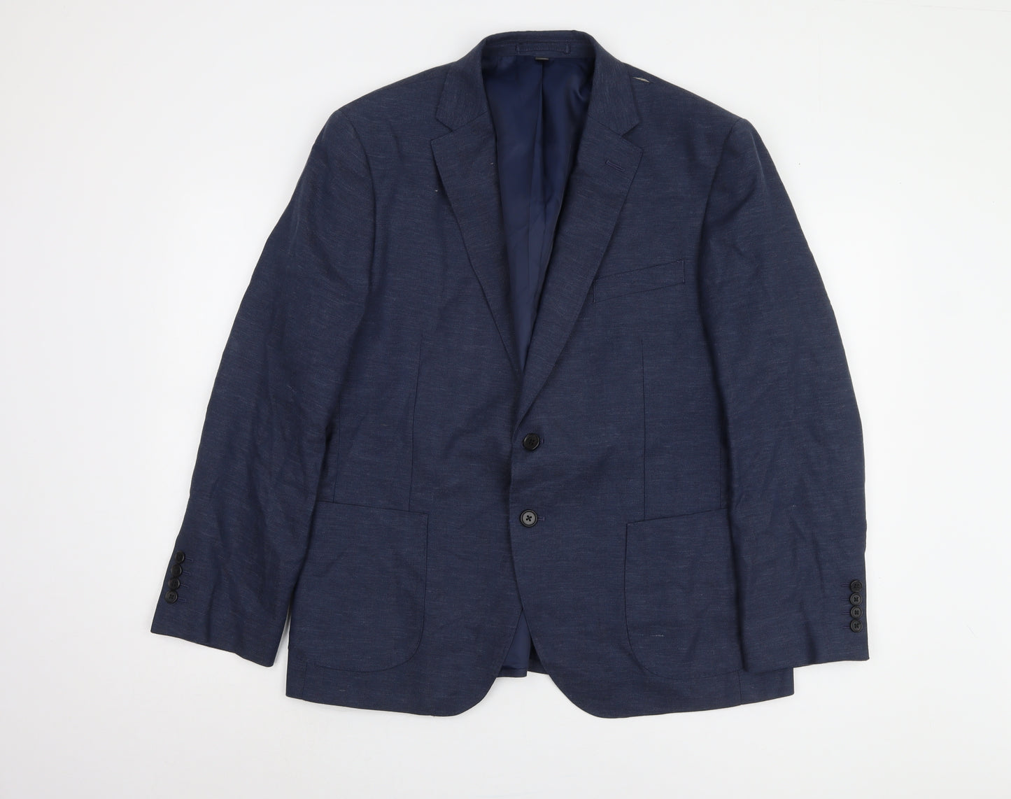 Marks and Spencer Men's Blue Wool Blazer XL
