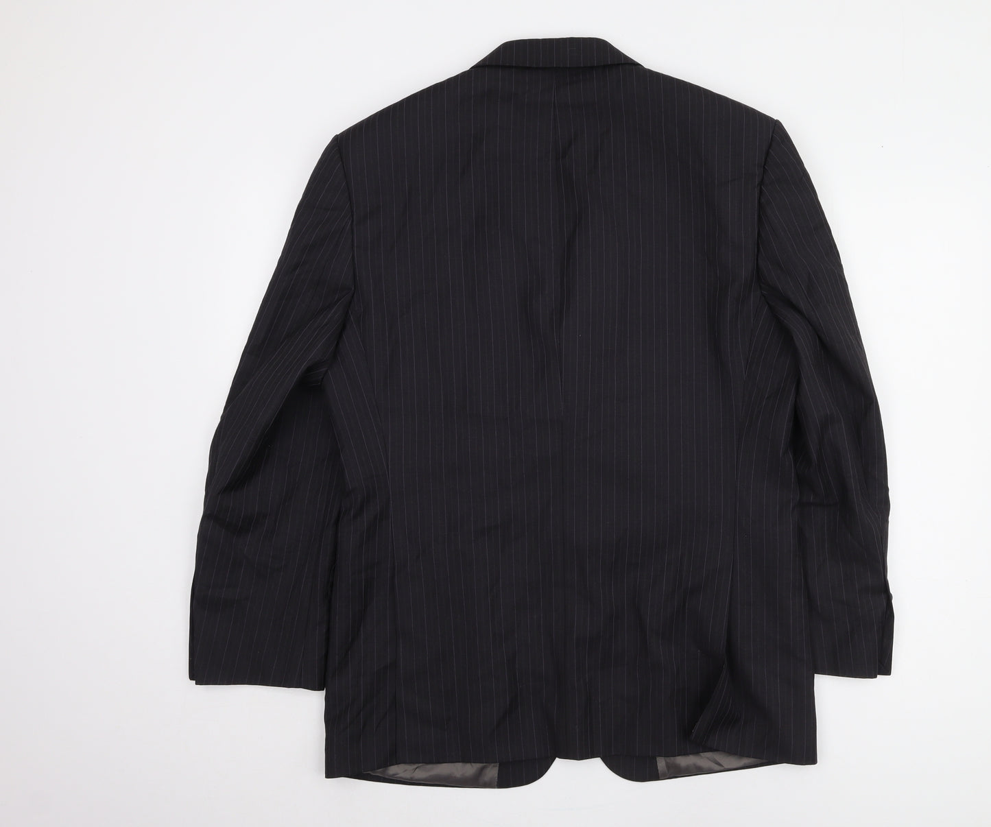 Marks and Spencer Men's Grey Striped Blazer 40 Short