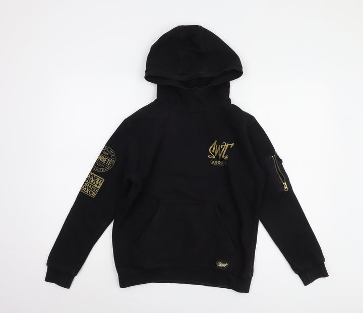 Sonneti Boys Black Hoodie 12-13 Years Pullover Style