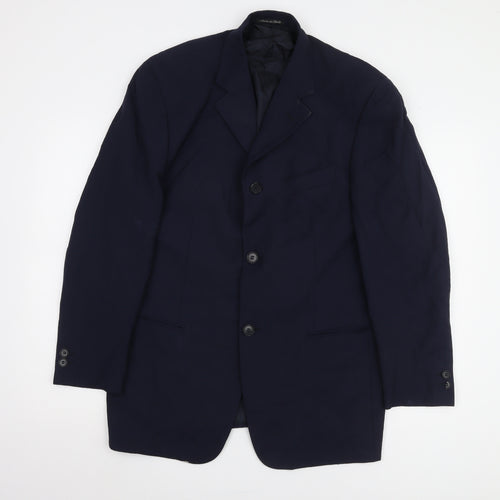 Pal Zileri Men's Blue Regular Fit Blazer Jacket