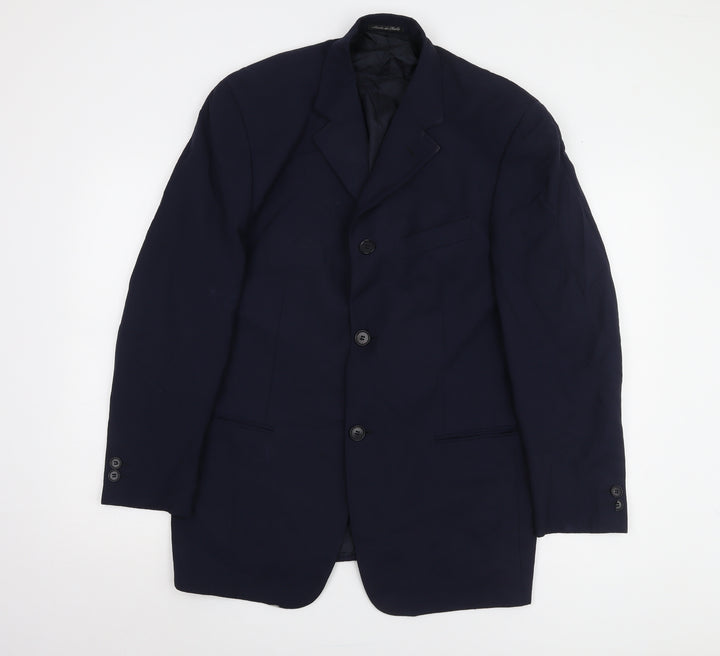 Pal Zileri Men's Blue Regular Fit Blazer Jacket