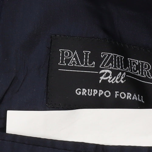 Pal Zileri Men's Blue Regular Fit Blazer Jacket