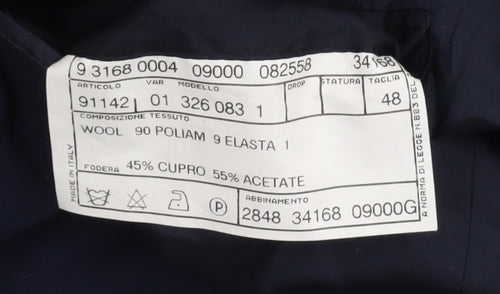 Pal Zileri Men's Blue Regular Fit Blazer Jacket