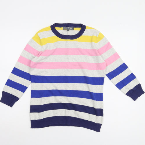 Jessica Graaf Women's Multicoloured Stripe Pullover Jumper