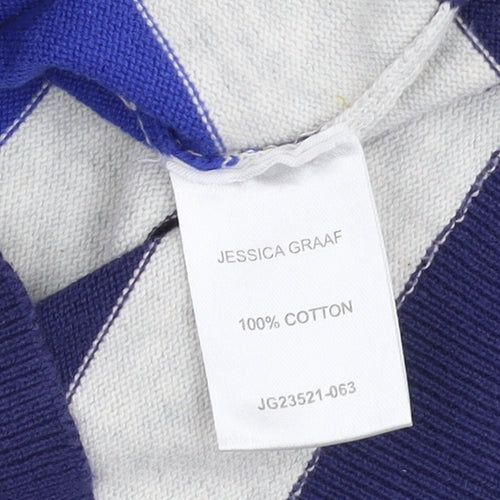 Jessica Graaf Women's Multicoloured Stripe Pullover Jumper