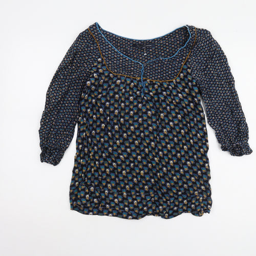 French Connection Women's Blouse Size 8 Multi Geometric Tunic
