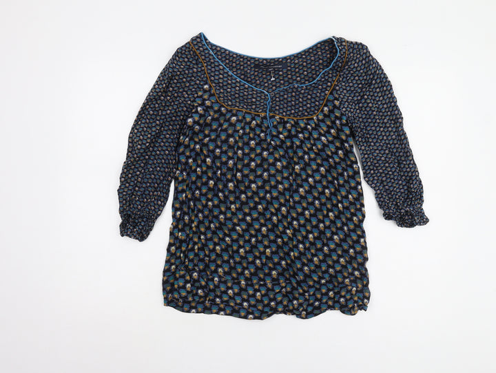French Connection Women's Blouse Size 8 Multi Geometric Tunic