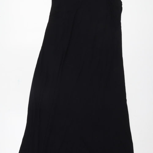 Next Women's Black Strapless Ruched Dress, Size 10