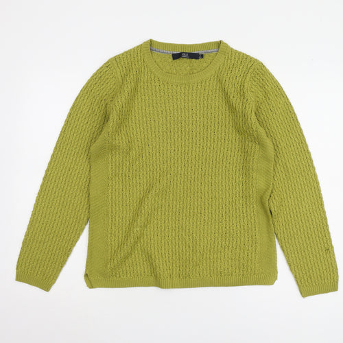 ISLE Women's Green Pullover Jumper, Size S