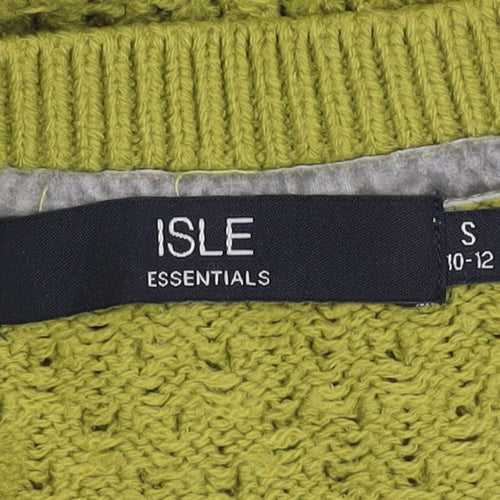ISLE Women's Green Pullover Jumper, Size S