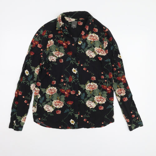 ICHI Women's Multicoloured Floral Blouse, Size S