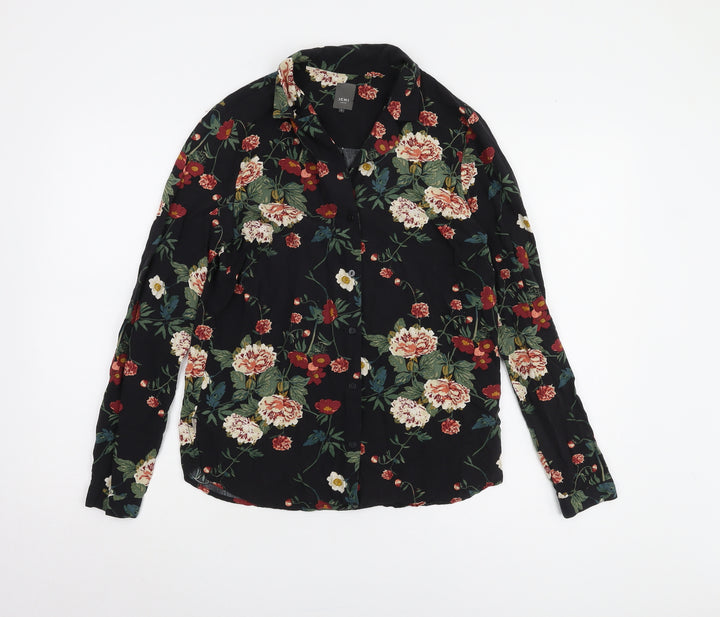 ICHI Women's Multicoloured Floral Blouse, Size S