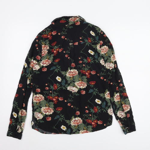 ICHI Women's Multicoloured Floral Blouse, Size S