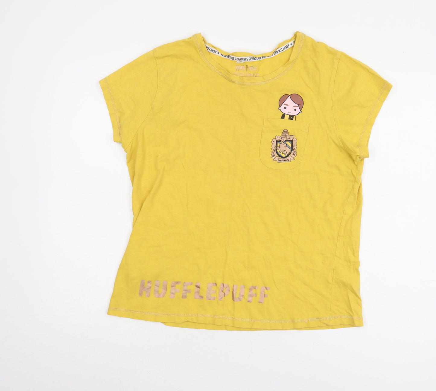 Harry Potter Teens Yellow T-Shirt in Plus Size 14-16
